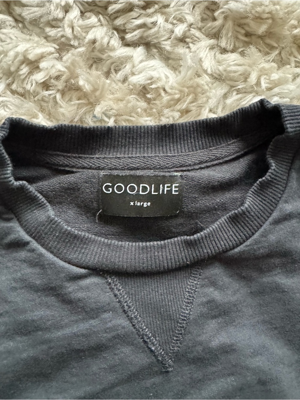 Goodlife Men's Black Crewneck Sweatshirt - Picture 4 of 6